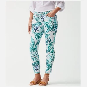 Pantalones de mezclilla Tommy Bahama estampado tropical ajustados al tobillo - talla 31 - medianos - Imagen 1 de 6