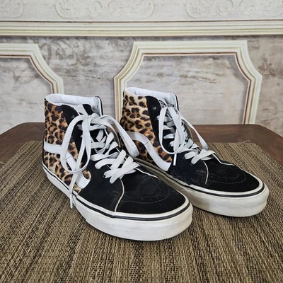 Vans Sk8-Hi Shoes Animal Cheetah Print Womens 7.5 Mens 6 Sneakers High Top Skate - Image 1 of 4