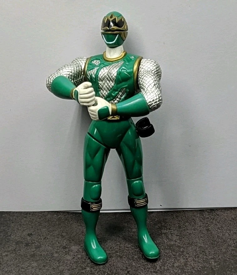 Figura de acción Power Rangers Ninja Storm Green Samurai Battle 2003 6" sin espada Foto 1 de 4