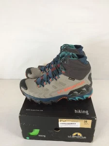 Excellent La Sportiva Ultra Raptor II Mid Leather GTX Women's Hiking Boots, Grey - Picture 1 of 9