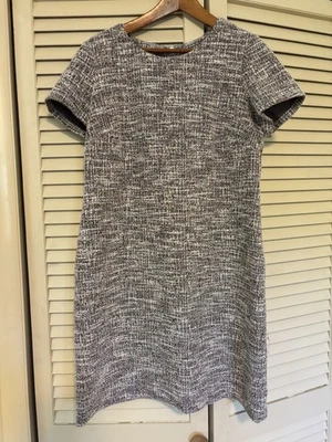 Calvin Klein Dress Women’s Size 14 Tweed Office Career Zip Knit Short Sleeve - Image 1 of 4