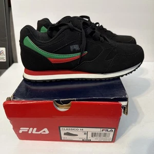 Fila Classico 18 Zapatos Para Hombres EE. UU. 8 Negro Rojo Verde Luz Tenis para Correr NUEVOS NOS - Imagen 1 de 18