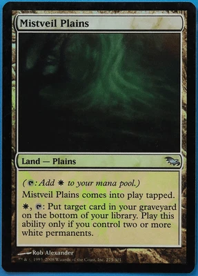 Mistveil Plains FOIL Shadowmoor PLD Land Uncommon MTG CARD (ID# 505613) ABUGames - Image 1 of 2