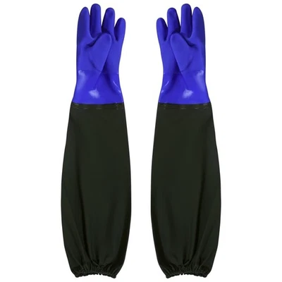 YiPHomn Lange Teichhandschuhe 70cm Wasserdicht PVC Arbeitshandschuhe - Bild 1 von 4