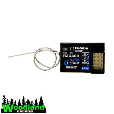 Futaba R304SB T-FHSS 4-Channel Telemetry 2.4GHz Receiver 01102179-3 - Image 1 of 2