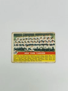 Vintage 1956 Topps #251 New York Yankees Team RARE - Picture 1 of 3