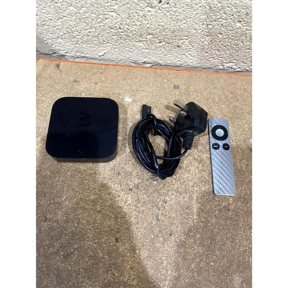 Apple TV (2nd-Gen) A1378 Media Streaming Player Black HDMI with Remote & Cable - Image 1 of 4