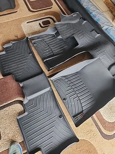 WeatherTech FloorLiner HP for 2020-2025 Kia Telluride - Full Set, Black - Picture 1 of 6