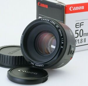 【Mint】Canon EF 50mm F/1.8 ⅡPrime Lens for EOS in Box No.8091097983 Tested OK