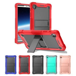 For Samsung Galaxy Tab A7 Lite 8.7" 2021 Tablet Case Silicone+PC Kickstand Cover - Picture 1 of 12