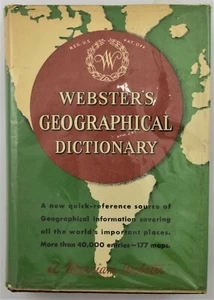 1959 Webster's Geographical Dictionary Buch von Merriam Historical Info & Maps - Bild 1 von 10