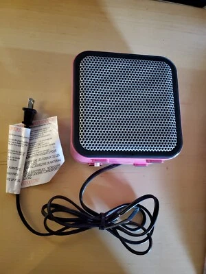 Mini calentador personal Basics 500 vatios cerámica rosa espacio pequeño usado  Foto 1 de 4