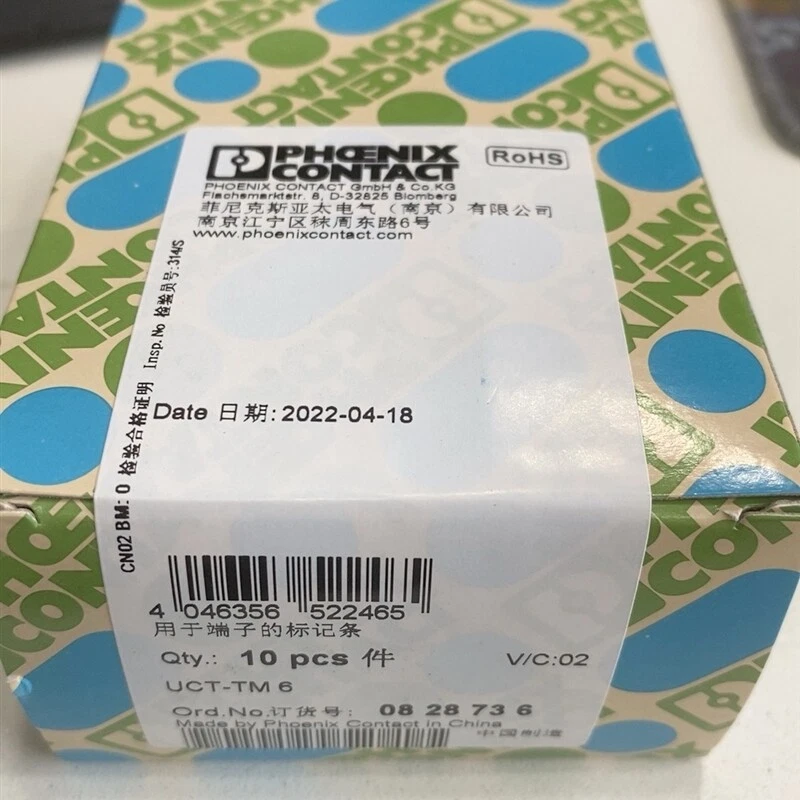 10PCS new Phoenix Contact UCT-TM 6 0828736 Terminal Block Marker Cards free ship - Image 1 of 1