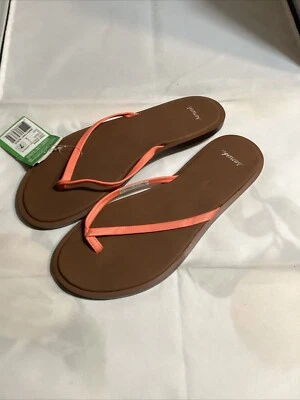 NUEVAS Chanclas Sanuk Yoga Venus, SWS11041, Mujer Talla 7 COLOR CORAL Foto 1 de 4