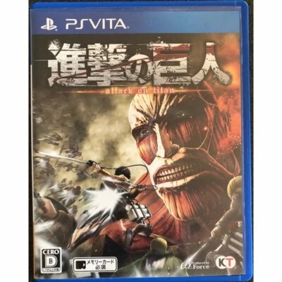 Attack on Titan shingeki no kyojin PS Vita PlayStation PSV Used Japan Import 55 - Image 1 of 4