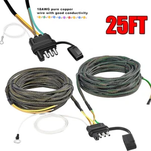 Kit de arnés de cableado de remolque de 25 ft 4 pines y 5 cables Wishbone para luz trasera de remolque - Imagen 1 de 10