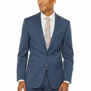 NEW - Bar III Men's Slim-Fit Active Stretch Blue Grey Jacket 42R MSRP $225 - Picture 1 of 1