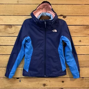 Chaqueta North Face Dryvent para mujer talla XS azul con capucha cremallera completa forro extraíble - Imagen 1 de 15