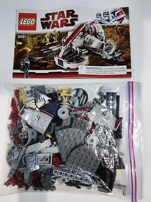 LEGO STAR WARS - REPUBLIC SWAMP SPEEDER L.E #8091 Completo-Minifig-Instr. - Imagem 1 de 2