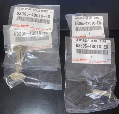 Clip de techo Toyota Highlander 2008-2013 63395-48010-E0 (cantidad: 4 piezas) Foto 1 de 3