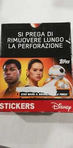STAR WARS DISNEY IL RISVEGLIO DELLA FORZA STICKERS CONFEZIONE DA 50 BUSTINE - Picture 1 of 4