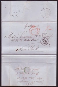 PUERTO RICO/DÄNISCH WESTINDIEN/BRITISCHE PO 1862 BRIEF - Bild 1 von 2