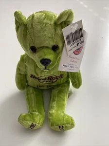 Hard Rock Hotel Herrington's Teddybär Club Las Vegas Dixie 2001 grün neu mit Etikett #40 - Bild 1 von 22