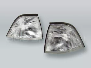 TYC Clear Corner Lights Parking Lamps PAIR fits 1992-1998 BMW 3-Series E36 2DR - Picture 1 of 2