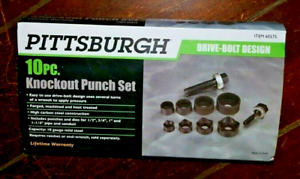 10pc Knockout Punch Set with Case -Drive Bolt Design- Model #60575