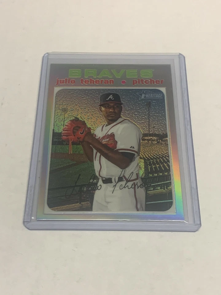 2020 Topps Heritage Base Chrome Refractor of Julio Teheran (Braves ) #561/571 - Image 1 of 1
