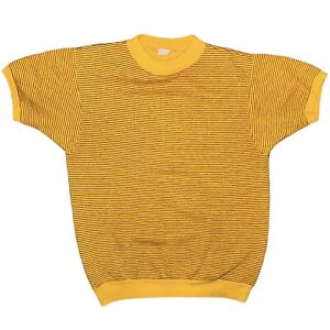 Vtg 50s 60s Towncraft Penneys Short Sleeve Sweatshirt Orlon Acrylic Striped Med