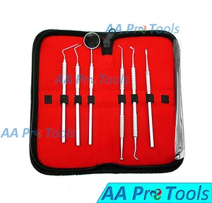 Dental Tooth Cleaning Dentist Scraper Pick Tool Kit Calculus Plaque Remove 6 Pcs - Picture 1 of 1