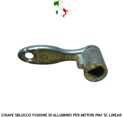 SECURVERA IFA CHIAVE FUSIONE ALLUMINIO SBLOCCO MOTORI CANCELLO SV-MBS SV-MBQ SV-MBC LINEAR MQB