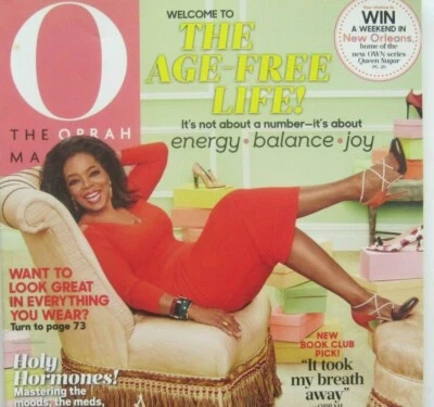 O Oprah Magazine September 2016 Age Free Life Hormones Underground Railroad Book - Image 1 of 4