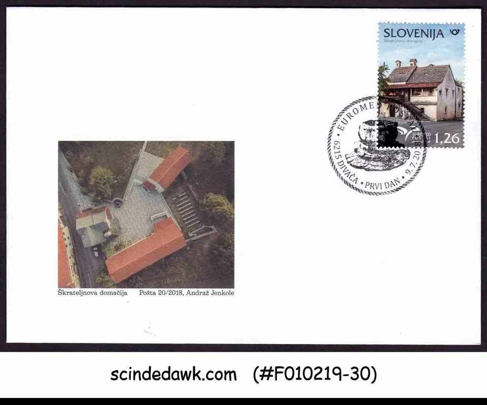 SLOVENIA - 2018 HOUSES OF MEDITERRANEAN / ARCHITECTURE - FDC - Image 1 of 1