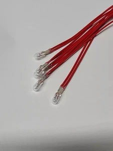 (5) 3mm Clear Grain Of Wheat Light Bulbs For Slot Cars Flamethrower Headlights  - Picture 1 of 2