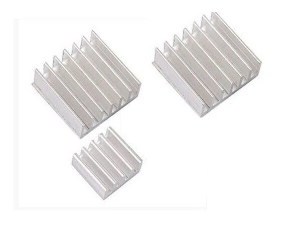 Kit 3 pezzi dissipatore radiatore Raspberry / Arduino - Vedi misure (tipo 2) - Immagine 1 di 1