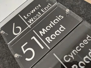 Personalised House Sign Any Text - Tripple Ply with Stainless Steel Mounts - Picture 1 of 5