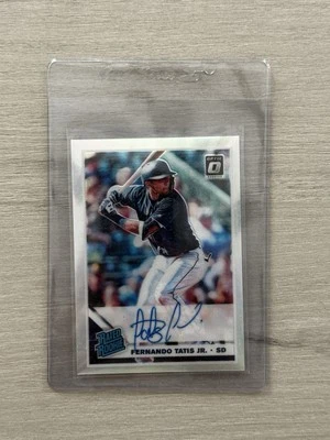 Donruss Optic #RPS-FT 2019 Fernando Tatis Jr. Silver Holo clasificación RC novato automático Foto 1 de 2