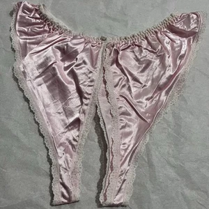 fredericks of hollywood Split Crotch Sleep Wear Satin Pink - Picture 1 of 12