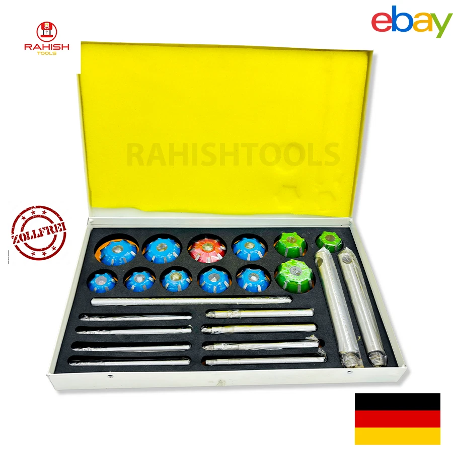 Großer Ventilsitzfräsersatz mit Hartmetallmontage 30 45 70 (20 Grad) RAHISHTOOLS - Bild 1 von 4