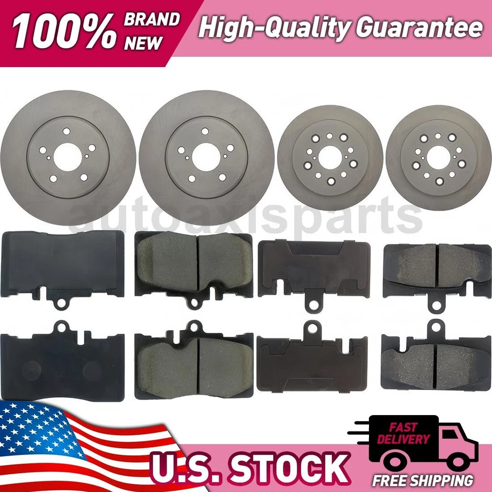 Front and Rear Centric Parts Disc Brake Upgrade Kit for 2001-2006 Lexus LS430 - Image 1 of 1