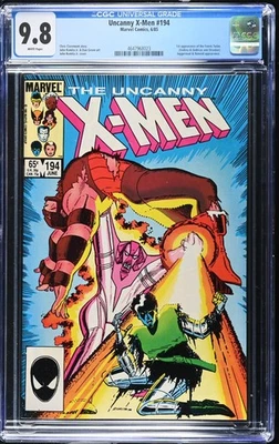 Uncanny X-Men #194 CGC 9.8 1ª aplicación, aplicación Fenris Twins Juggernaut & Nimrod. 1985 Foto 1 de 2