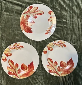 Royal Norfolk Herbst Ernte Essteller (3) Blätter Herbst 10,5" Thanksgiving - Bild 1 von 7