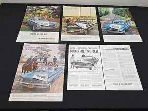 5 Vintage 1960 BUICK ADS Original Print Ad Literature - Picture 1 of 6