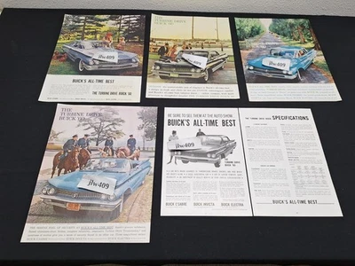5 Vintage 1960 BUICK ADS Original Print Ad Literature - Image 1 of 4