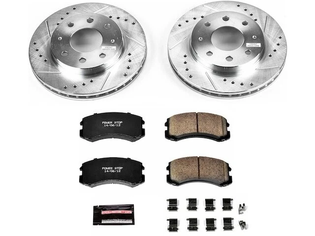 Front Brake Pad and Rotor Kit For 2002-2007 Mitsubishi Lancer 2003 2004 DV351JM - Image 1 of 1