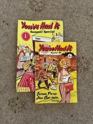You’ve Had It Vintage Magazine 1950/ Jokes Cartoons Pin Ups - Image 1 of 3