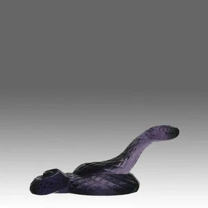 Limited Edition Contemporary Crystal "Glass Snake" by Lalique Glass - Picture 1 of 10