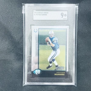 1998 Bowman Chrome PEYTON MANNING Rookie #1 RC SGC 9 MINT HOF - Picture 1 of 2